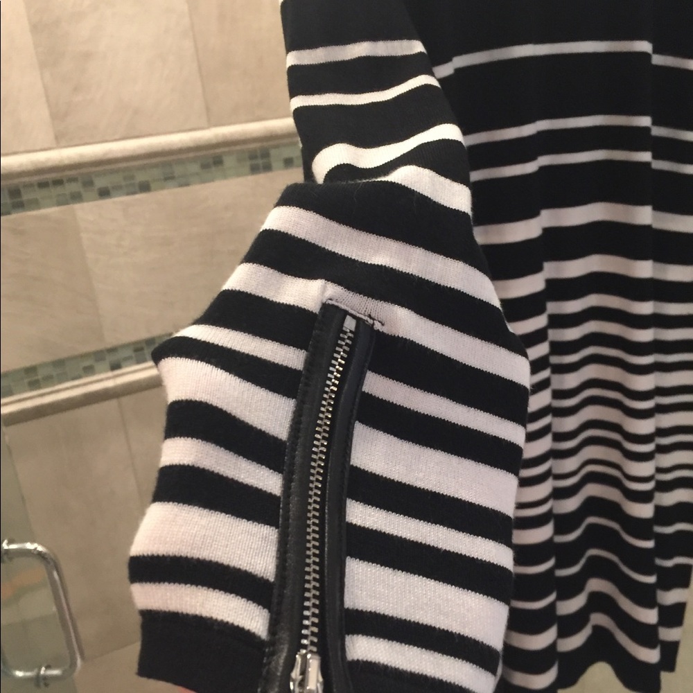 I.N.C. XL Sweater Dress New with TAGS Leather Trim - Picture 6 of 7
